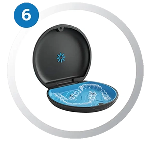 You get the first pair of aligners